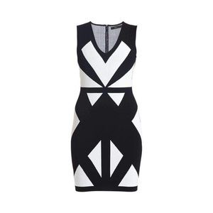 BCBGMAXAZRIA Black Evinna Bodycon Dress